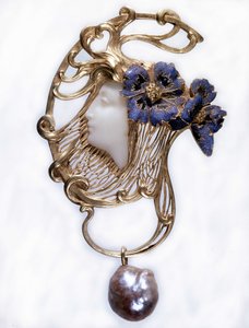 Joalharia, pingente de René Lalique (1860-1945)