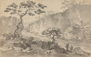 Paisagem com dois homens de Rev. William Gilpin