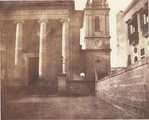 Catedral de São Paulo, Valletta, Malta, com campanário de Reverend Calvert Richard Jones