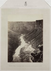 Grand Cañon, Rio Colorado, Boca de Kanab Wash, Olhando para o Oeste de Reverend George Wilson Bridges