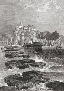 Pozzuoli, Nápoles, Sul de Itália, no final do século XIX. De Italian Pictures do Rev. Samuel Manning, publicado por volta de 1890. de Reverend Samuel Manning