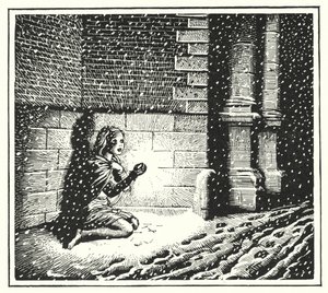 Hans Christian Andersen: A Menina do Fósforo (litho)