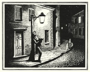 Hans Christian Andersen: A Lâmpada de Rua Velha (litho)