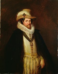 James I da Inglaterra e VI da Escócia (1566-1625), depois de John de Critz II (c.1600-p.1657) (óleo sobre tela) de Rhoda Sullivan