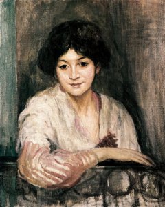 Figura. Pintura por Ricard Canals i Llambi (1876-1931), óleo sobre tela, impressionismo