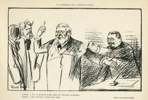 Ilustração de Ricardo Flores (1878-1918) em Le Rire, 27/07/12 - O Waterloo do Antimilitarismo - Antimilitarismo - Jaures Jean, Herve Gustave (1871-1944) de Ricardo Flores