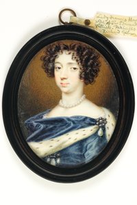 Lady Frances Howard (aguarela em marfim)