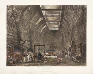 "Ancient Kitchen Windsor Castle", início do século XIX. de John Pardon