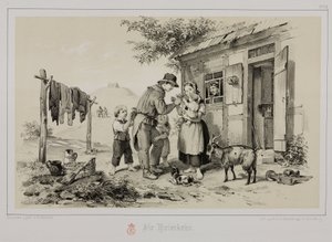 Mineiro de regresso a casa, Alemanha, c 1851 de John Pardon