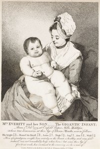 "A Sra. Everitt e o seu Filho; o Bebé Gigante de John Pardon