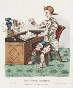 Physiognomy - Physiognomonie - O Fisiognomista uma figura composta por vários tipos de rostos