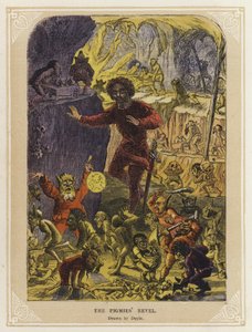 O Apocalipse dos Pigmeus (cor litho) de Richard (after) Doyle