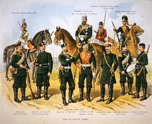 The Russian Army, c.1890 (cor litho)
