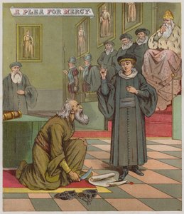 Ilustração para The Merchant Of Venice (chromolitho) de Richard Andre