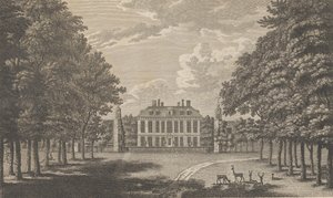 Langley Park, perto de Beckenham em Kent, de Edward Hasted, The History and Topographic ..., 1776.