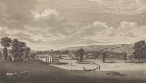 Preston Hall em Aylesford, no Condado de Kent, de Edward Hasted, The History and..., 1777-90.