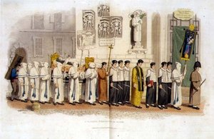 Uma procissão fúnebre em Roma