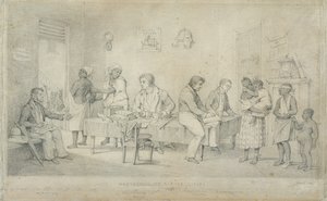 Protector do Escritório de Escravos, Trinidad, c.1833 (grafite sobre papel tecido)