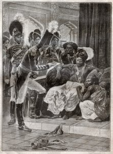 Sri Vikrama Rajasinha, rei de Kandy (Sri Lanka) demitido pelos ingleses em 1815. 1924 (Ilustração)