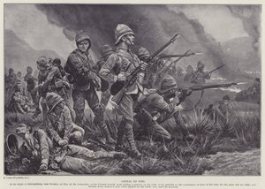 Prova de fogo (litho) de Richard Caton II (after) Woodville