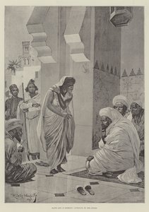 Slave Life in Morocco, apelando aos juízes (gravura)