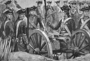 Os Homens que serviram sob o Clive (litho) de Richard Caton II (after) Woodville