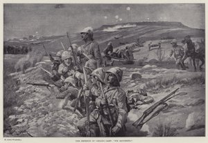 A defesa do acampamento de César, "consertar baionetas!" (litho)