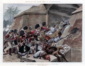 O assalto a Seringapatam, resultando na morte de Tippu Sultan, 1894.