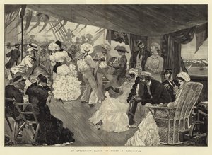 Uma tarde de dança a bordo de um homem-de-guerra