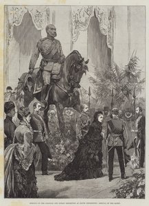 Abertura da Exposição Colonial e Indiana em South Kensington, Chegada da Rainha