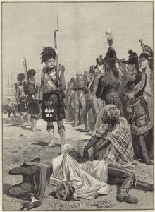 Os 42 Highlanders que guardam prisioneiros franceses