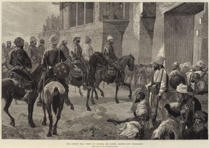 A Guerra Afegã, Entrada do General Sir Samuel Browne em Jellalabad de Richard Caton Woodville junior