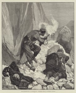 A insurreição na Herzegovina, escaramuça com um posto austríaco de Richard Caton Woodville junior