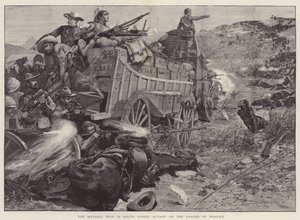 A guerra Matabili na África do Sul, ataque ao Laager de vagões