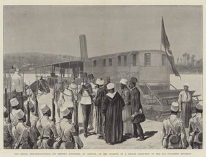 O Sirdar, Brigadeiro-General Sir Herbert Kitchener, em Assouan, na Ocasião de uma Inspeção Recente do 10º Regimento de Soudanese