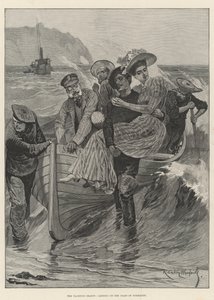 A temporada de iatismo, desembarque na costa da Normandia