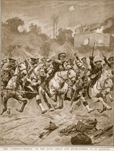 O &39;estribo de carga&39; dos Grays Scots Greys e Highlanders em St. Quentin, 1914-19