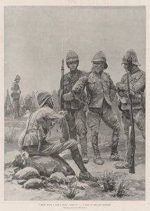 Tu usas o couro de leão! tire isso! Um, boer, em, britânico, uniforme