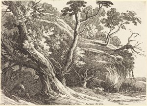 Paisagem com grandes árvores de Richard Cooper II