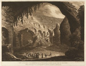 Vista no Interior do Anfiteatro da Vespasão em Roma Comummente chamado Coliseu de Richard Cooper the Elder