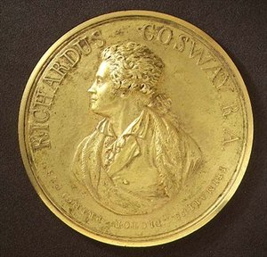 Medalha de retrato do artista (bronze) de Richard Cosway