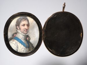 Retrato de Louis-Philippe, duque de Orléans, mais tarde rei dos franceses, 1804. de Richard Cosway