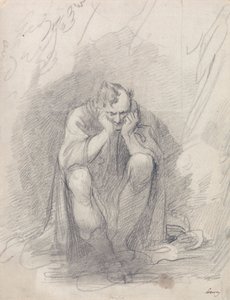 Timão de Atenas antes da sua caverna de Richard Cosway