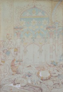 Fantasia do Harem egípcio, 1865 de Richard Dadd