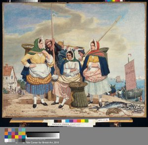 Mercado de peixe à beira-mar de Richard Dadd