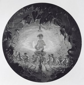 Puck and the Fairies, gravado por William Home Lizars (1788-1859) de Richard Dadd