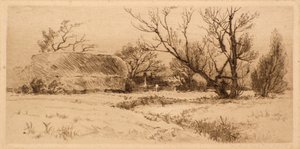 Old Farm Court Road, Dulwich (gravura) de Richard Davidson Winter
