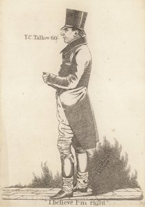 Homem negócios, de, londres de Richard Dighton