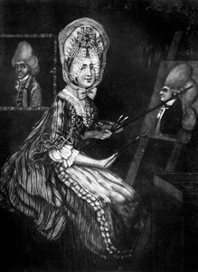O Paintress de Macaronis, 1770. de Richard Dighton