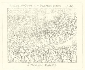 1849, um concerto de passeio de Richard Doyle